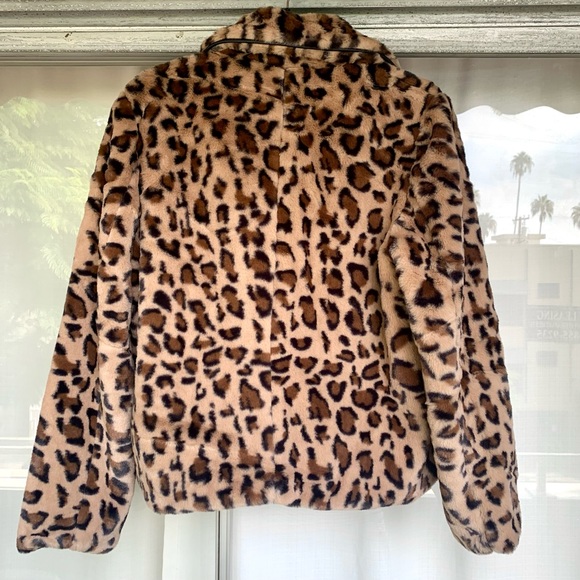 Belle & Bloom Leopard Faux Fur Jacket - Picture 8 of 13